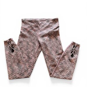 Gap Body Leggings purple and grey with cutout accent women’s size small